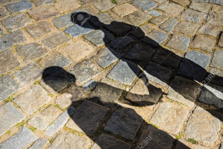 Shadows of a two children
