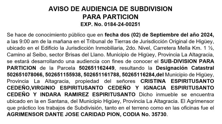 aviso 22 agosto