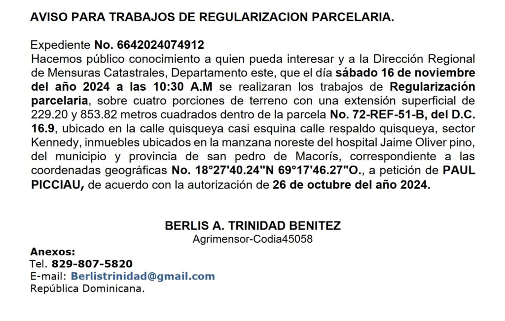 aviso berlis