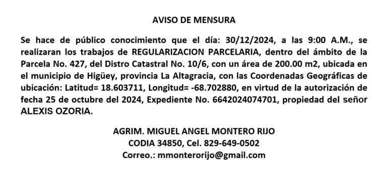 mensura miguel alexis