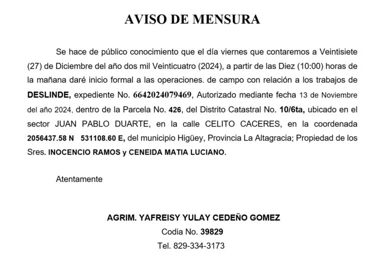 mensura yulay inocencio