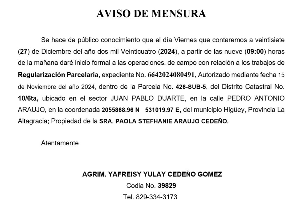 mensura yulay paola