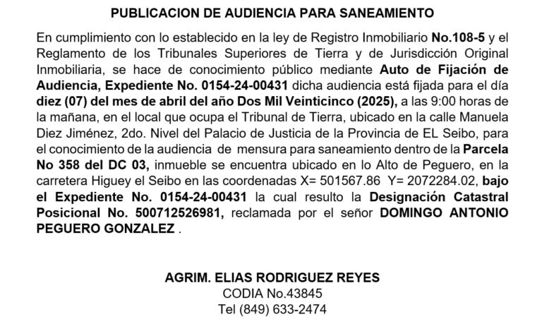 audiencia saneamiento 1 abr