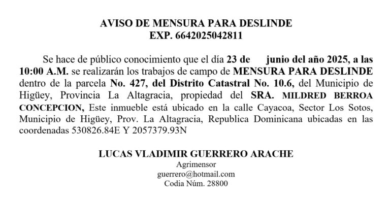 aviso lucas 12061