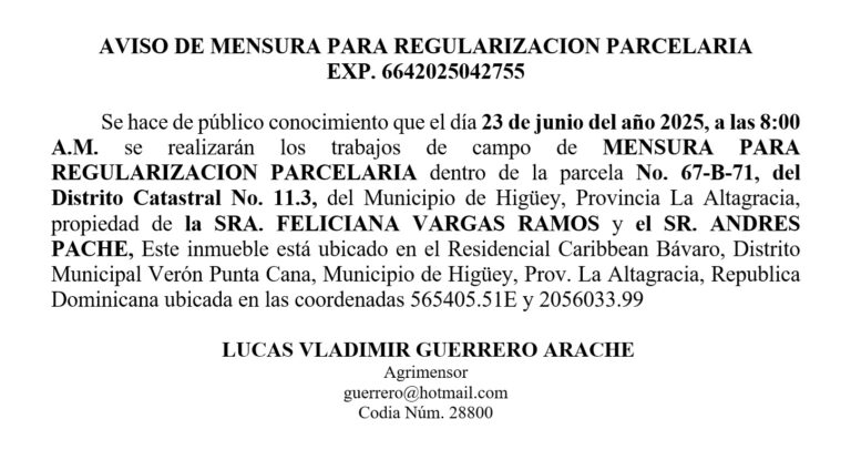 aviso lucas 12062
