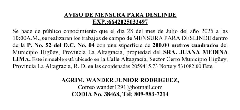 aviso wander 16jul 01