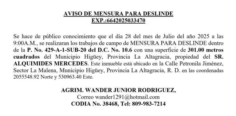 aviso wander 16jul 03