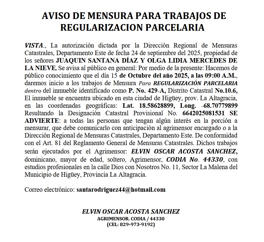 mensura elvin 4 oct