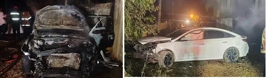 Jeepeta_quemada_y_carro_blanco