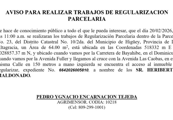 aviso parcelaria pedro 5 feb