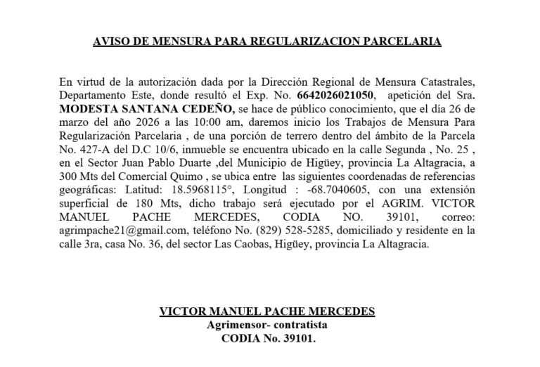 AVISO VICTOR-MODESTA