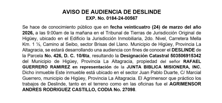Aviso Andres - Junta
