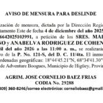 Aviso Cornelio - Marcos