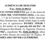 Aviso Daniel -Adelaida