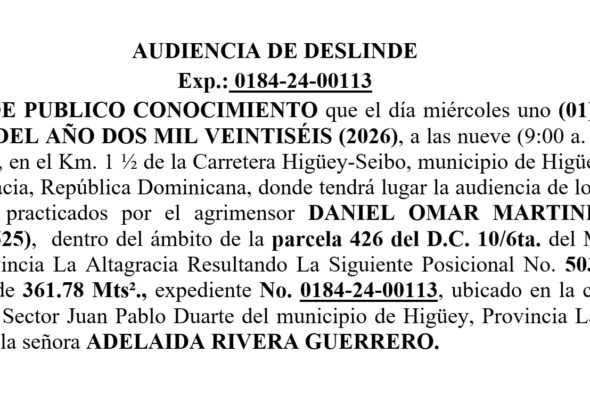 Aviso Daniel -Adelaida