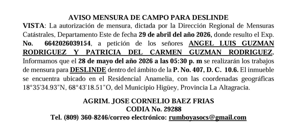 Aviso cornelio-angel 14may
