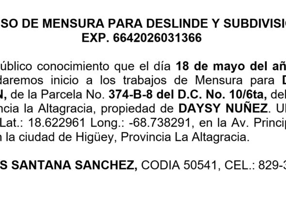 Aviso javier-daisy 07may