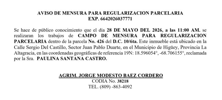 Aviso jorge-paulina 19may