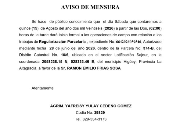 Aviso yafreisy-ramon 24jul