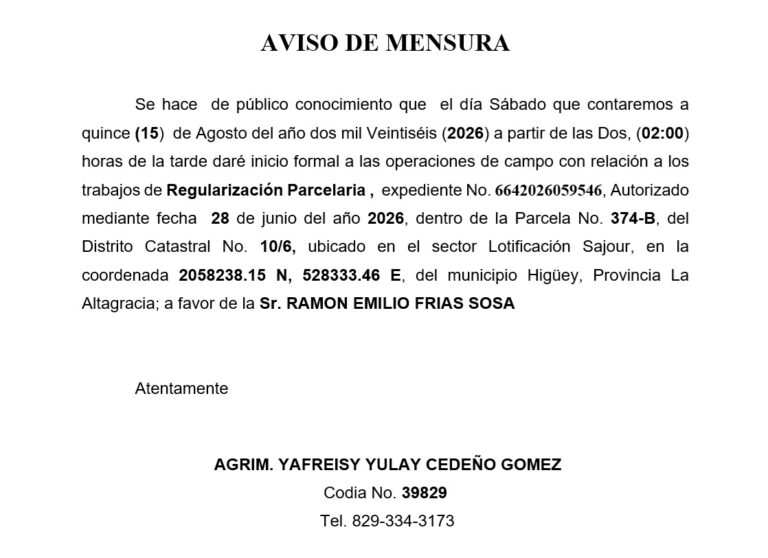 Aviso yafreisy-ramon 24jul