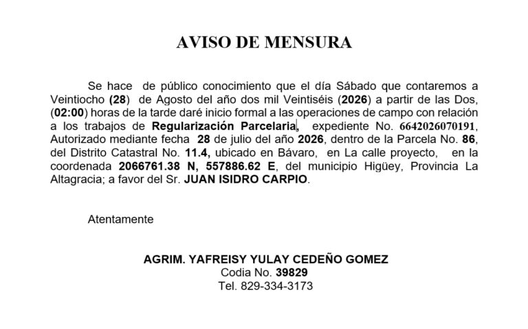 aviso yafreisy-juan 10ago