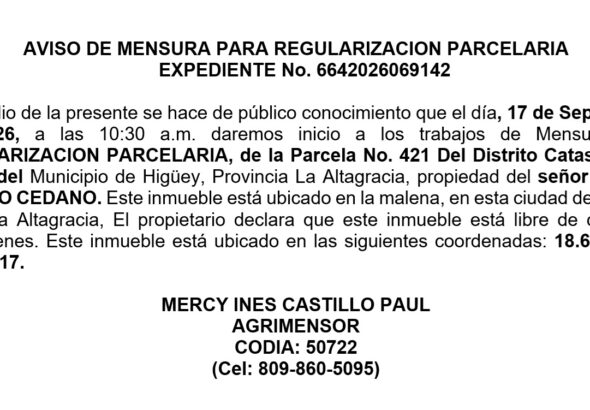 Aviso mercy-santo 03sep