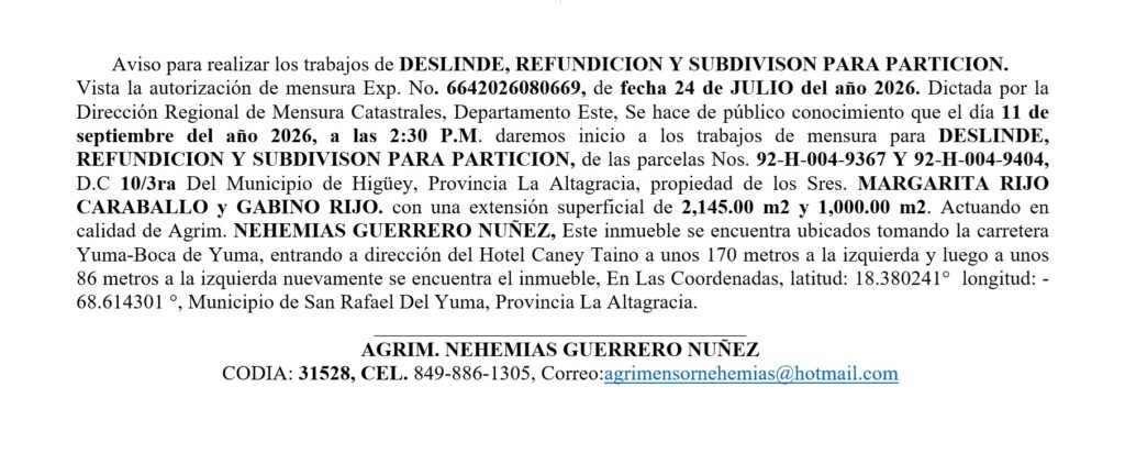 Aviso nehemias-margarita 31ago5