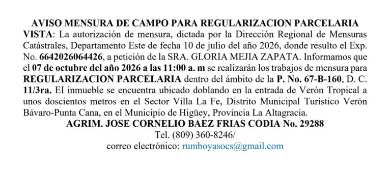 aviso cornelio-gloria 23sep