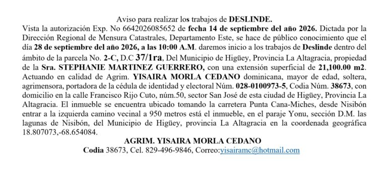 aviso yisaira-stephanie 16sep