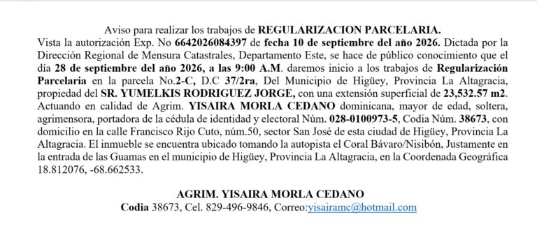 aviso yisaira-yumelkis 16sep