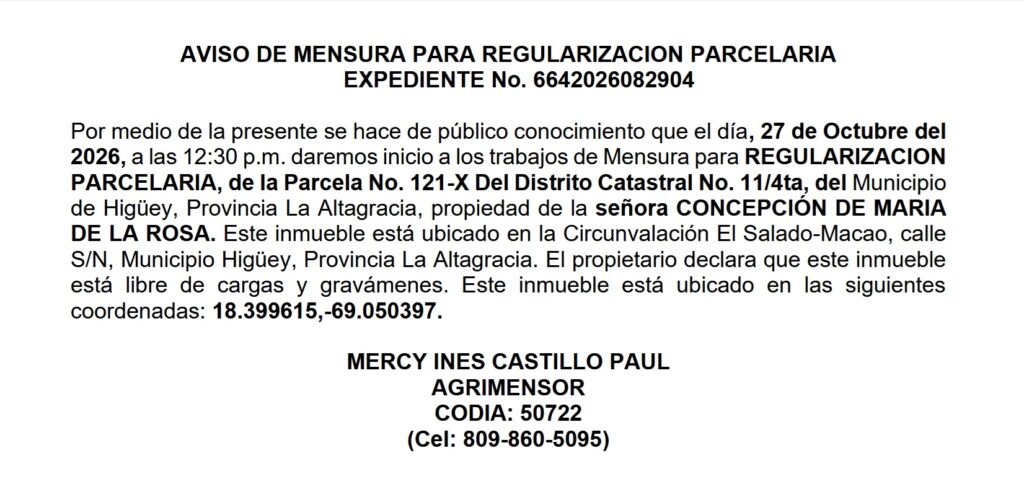 aviso mercy-maria 15 oct